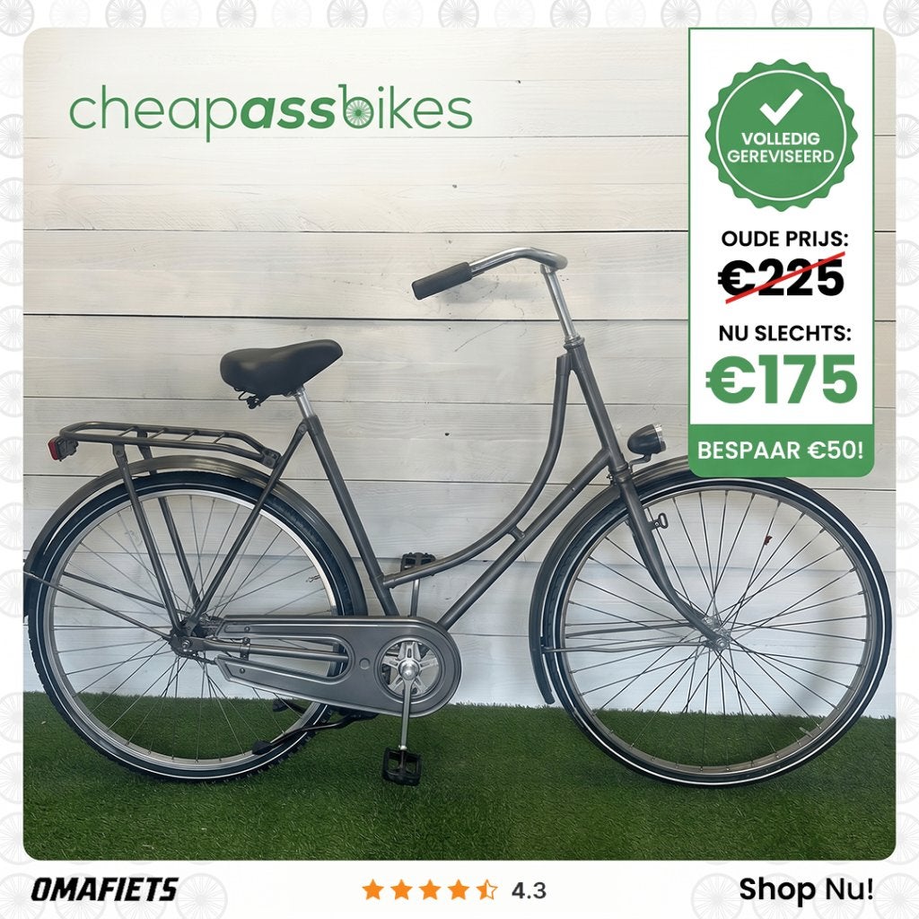 Goedkope Omafietsen 100% Rijklaar thuisbezorgd!, Terugtraprem, Onbekend, Onbekend, Zo goed als nieuw