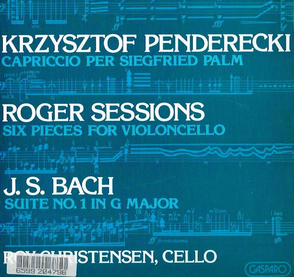 Roy Christensen Penderecki Sessions Bach Violoncello, Kamermuziek, Verzenden, Zo goed als nieuw, 12 inch