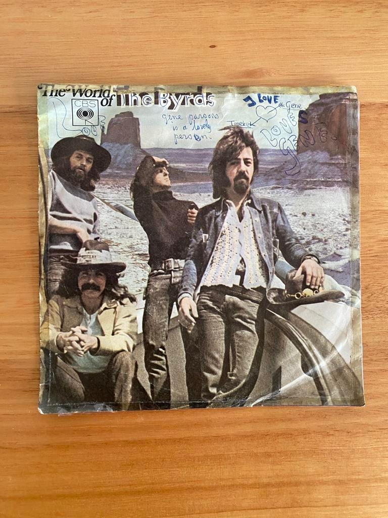 The Byrds - Mr Tambourine Man single vinyl., Gebruikt, 7 inch, Single, Pop