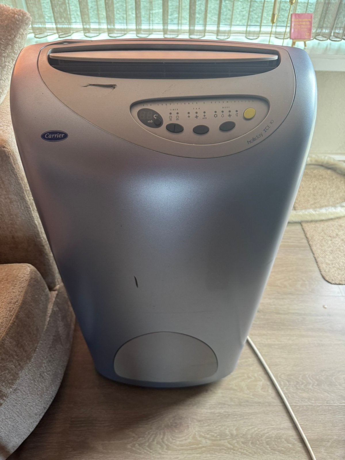 Carrier Holiday ICE 10 mobiele split airco – voor klusser, Ophalen, Minder dan 60 m³, 3 snelheden of meer, Zo goed als nieuw