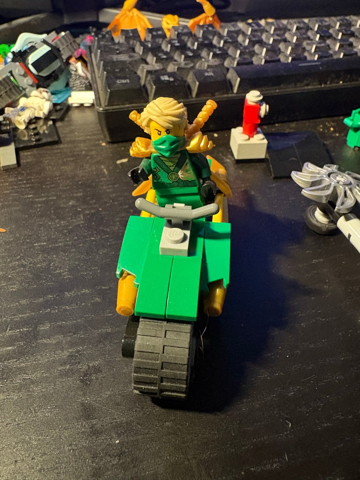 Lego Ninjago Lloyd op motor, Ophalen of Verzenden, Gebruikt