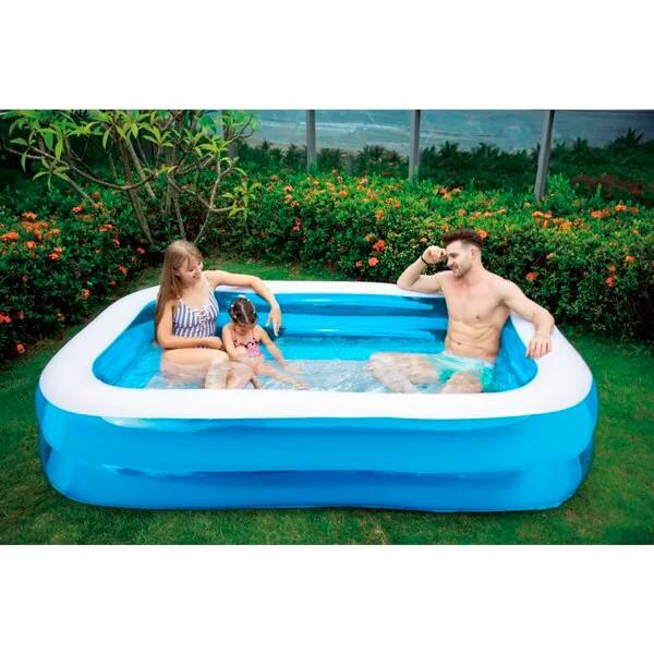 Af te halen familiezwembad met nwe vloermatten, Tuin en Terras, Ophalen, Zo goed als nieuw