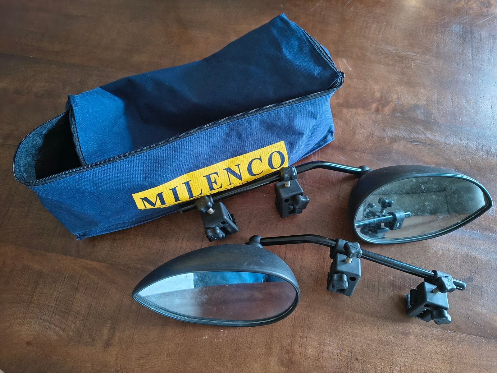 Milenco Aero 3 Caravan Spiegels met Opbergtas, Ophalen of Verzenden, Zo goed als nieuw