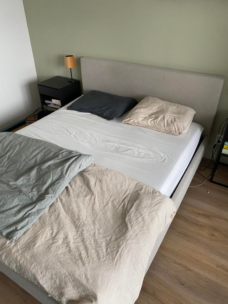 Mooi tweepersoonsbed, Huis en Inrichting, Slaapkamer | Bedden, Gebruikt, Tweepersoons, 160 cm, Hout, Ophalen of Verzenden