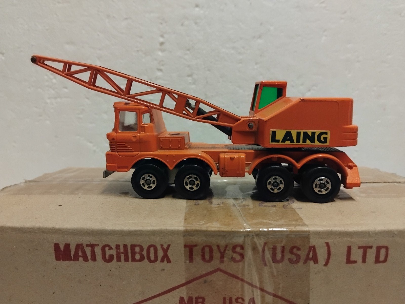1971 Matchbox K12 Superkings LAING Scammel Mobile Crane, Ophalen of Verzenden, Zo goed als nieuw, Bus of Vrachtwagen