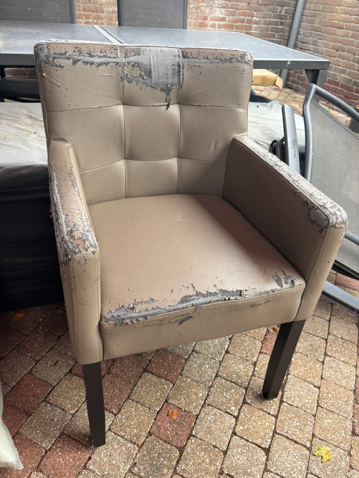4 oude stoelen gratis ophalen, Huis en Inrichting, Ophalen, Gebruikt, 75 tot 100 cm