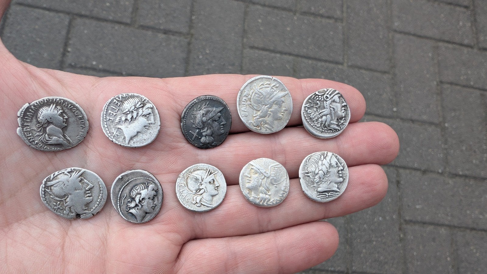 Romeinse zilveren munten - Denarius munten, Ophalen of Verzenden, Italië