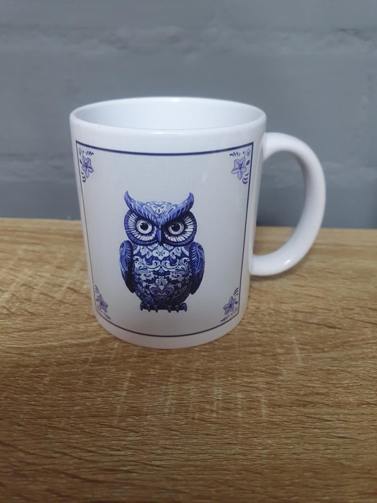 Nieuwe mok met uil design, Overige typen, Nieuw, Ophalen of Verzenden, Steen/keramiek