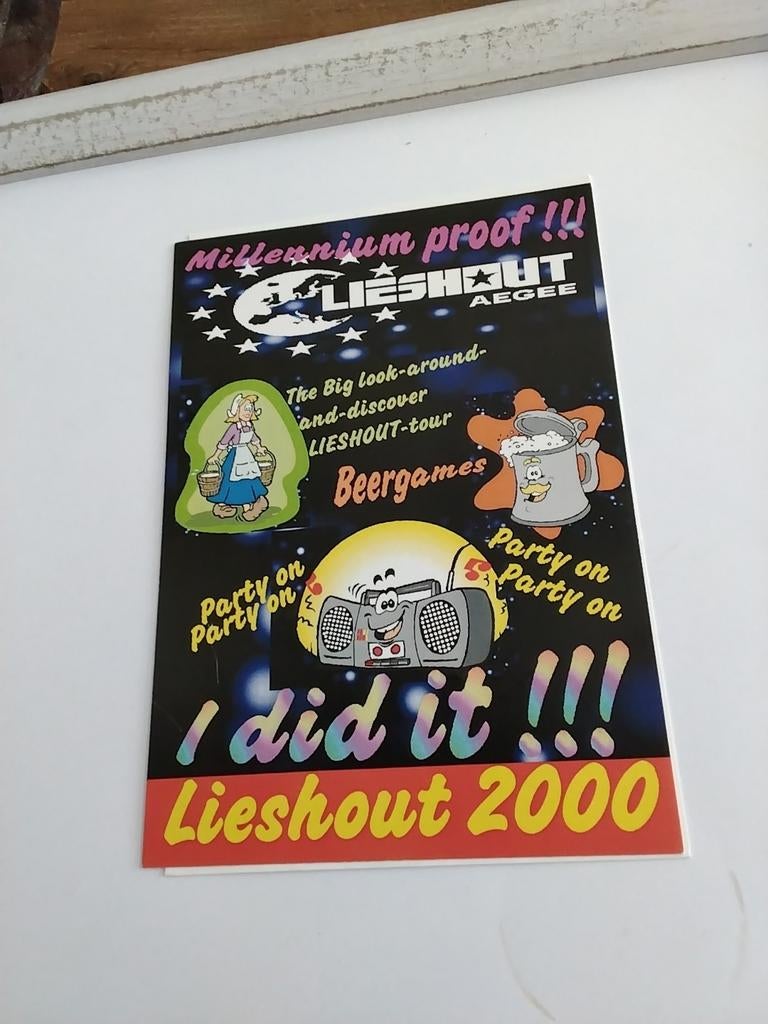 LIESHOUT 2000. AEGEE 2000 THE BIGGEST NEW YEAR EVENT, Ophalen of Verzenden, 1980 tot heden