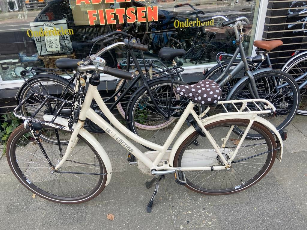 Cortina U4 Beige Damesfiets - Achterband lek, versnelling de, Terugtraprem, Gebruikt, Versnellingen, Ophalen