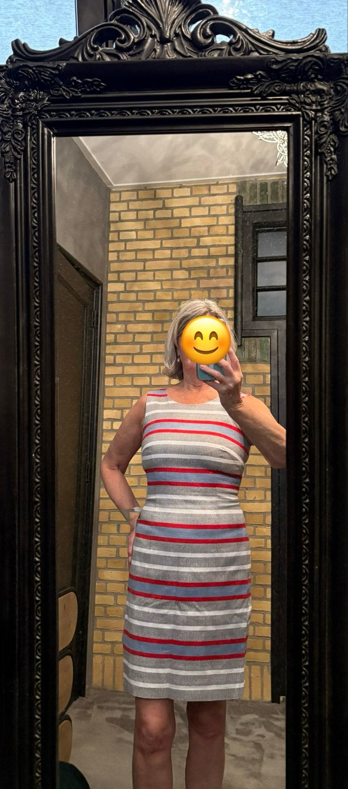 Taifun gestreepte jurk maat 36, Verzenden, Wit, Zo goed als nieuw, Maat 36 (S)
