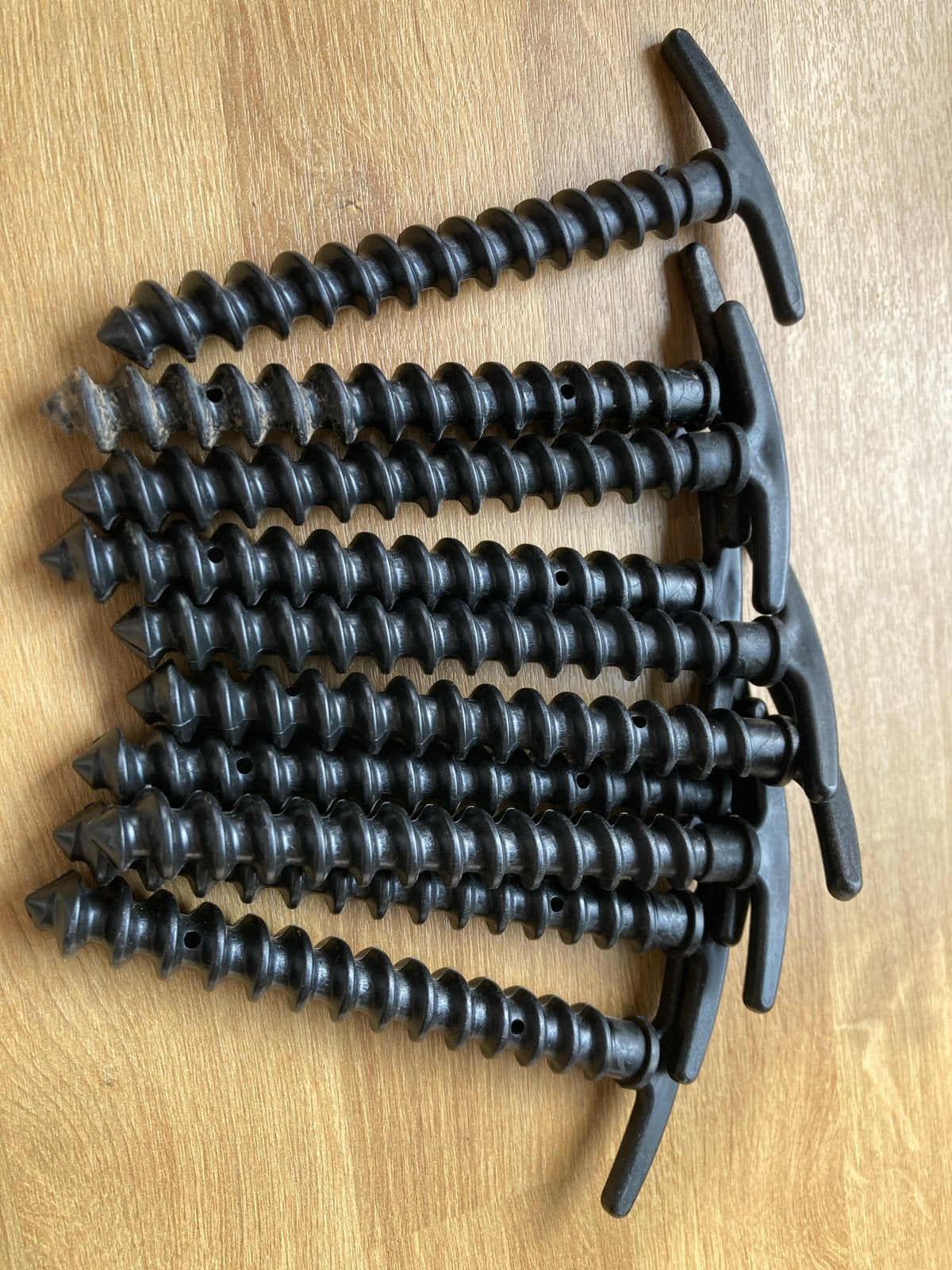 10 stuks hand schroef haringen voor tent of zeil, Ophalen of Verzenden, Nieuw