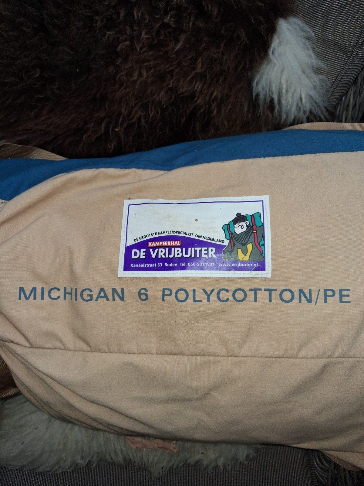 Vrijbuiter, Michigan 6 Polycotton/PE tent, Caravans en Kamperen, Tenten, Ophalen, Gebruikt