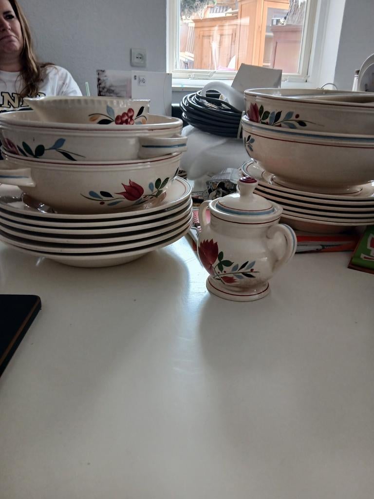 Vintage Boch Frères La Louvière servies, Ophalen