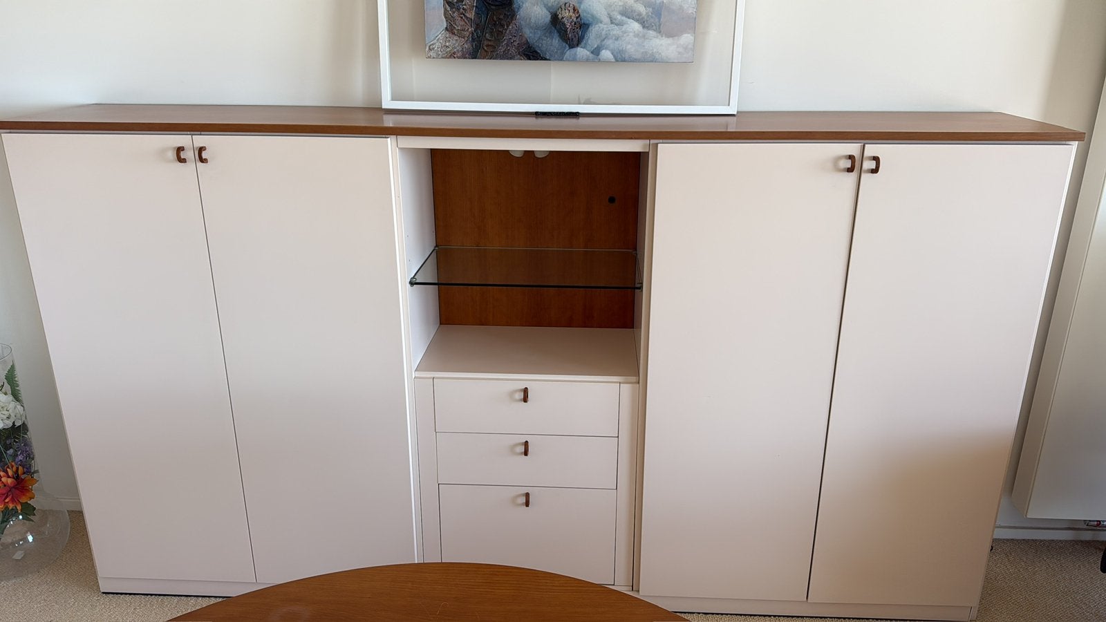 Molteni buffetkast, Ophalen, Gebruikt, Met deur(en), 100 tot 150 cm