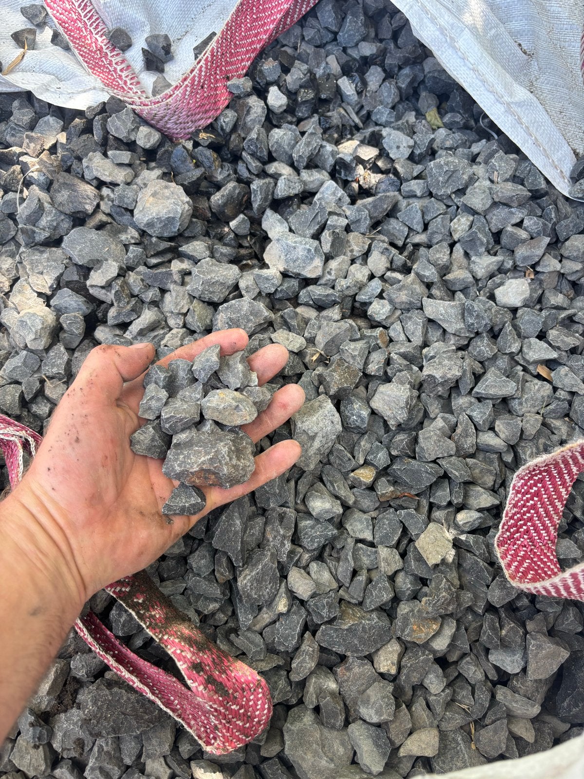 Basalt Split - Grote zakken, Tuin en Terras, Grind, Keien en Split, Ophalen, Gebruikt, Split, Basalt