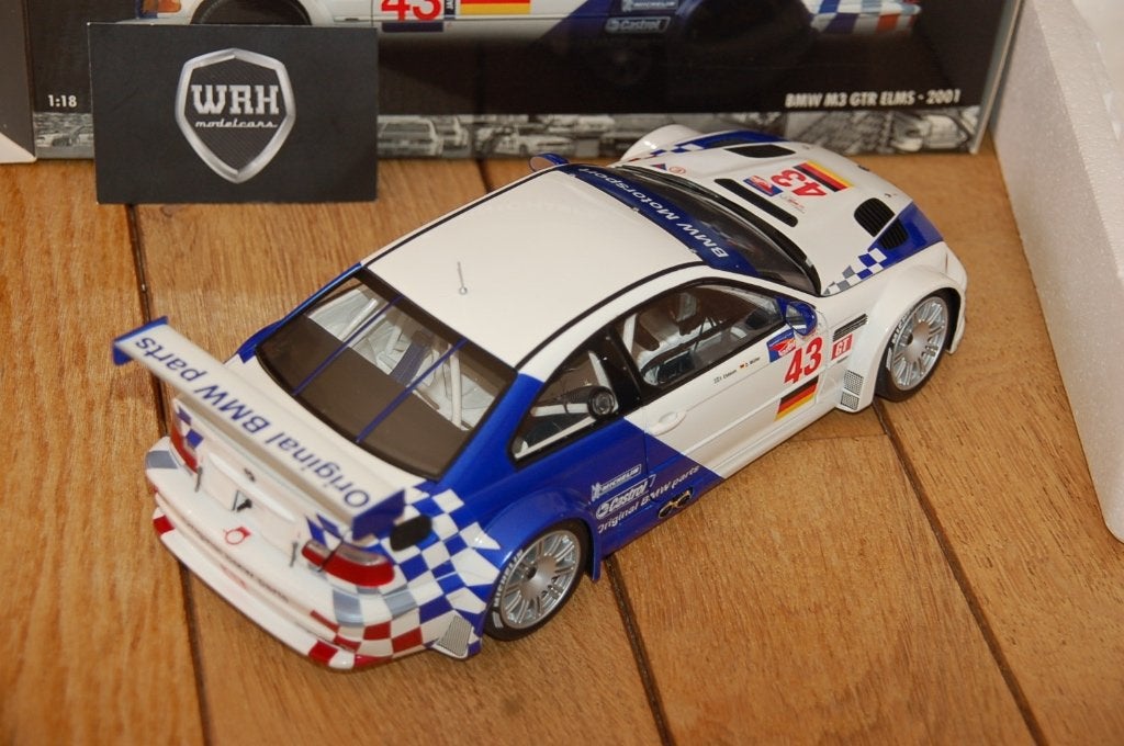1:18 BMW M3 E46 GTR LEMANS #43 Minichamps WRH, Verzenden, Zo goed als nieuw, Auto, MiniChamps