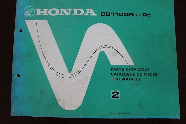 Honda CB1100 Rb Rc 1981 motorcycle parts catalogue CB 1100, Ophalen of Verzenden, Honda