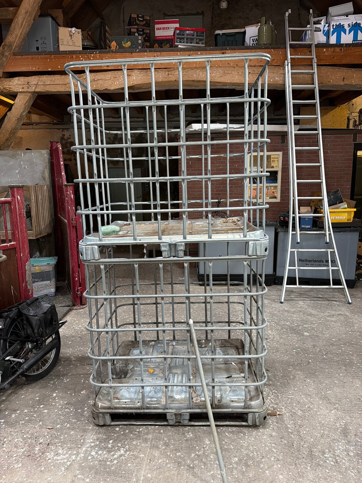 2 Grote ibc kratten voor opslag of transport, Doe-het-zelf en Verbouw, Gebruikt, 60 cm of meer, 50 cm of meer, Krat