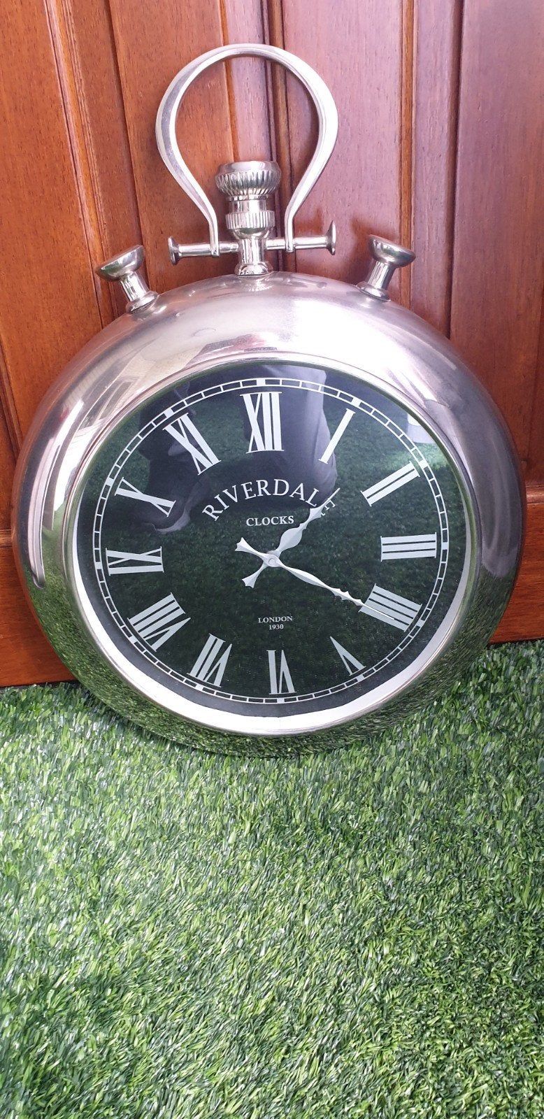 Grote Riverdale Klok  nieuwstaat €50, Wandklok, Analoog, Ophalen of Verzenden, Zo goed als nieuw