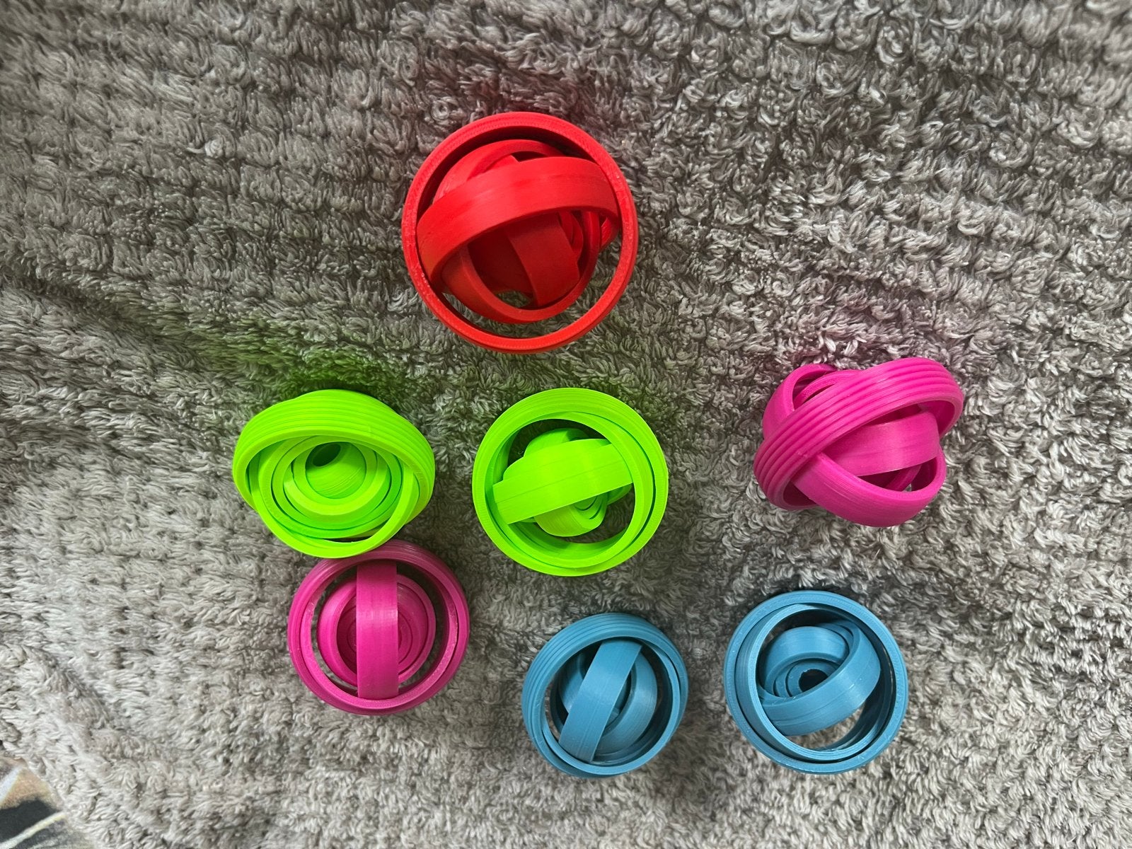 3D Geprinte Gyro Spinner fidgets - Diverse Kleuren, Ophalen of Verzenden, Nieuw