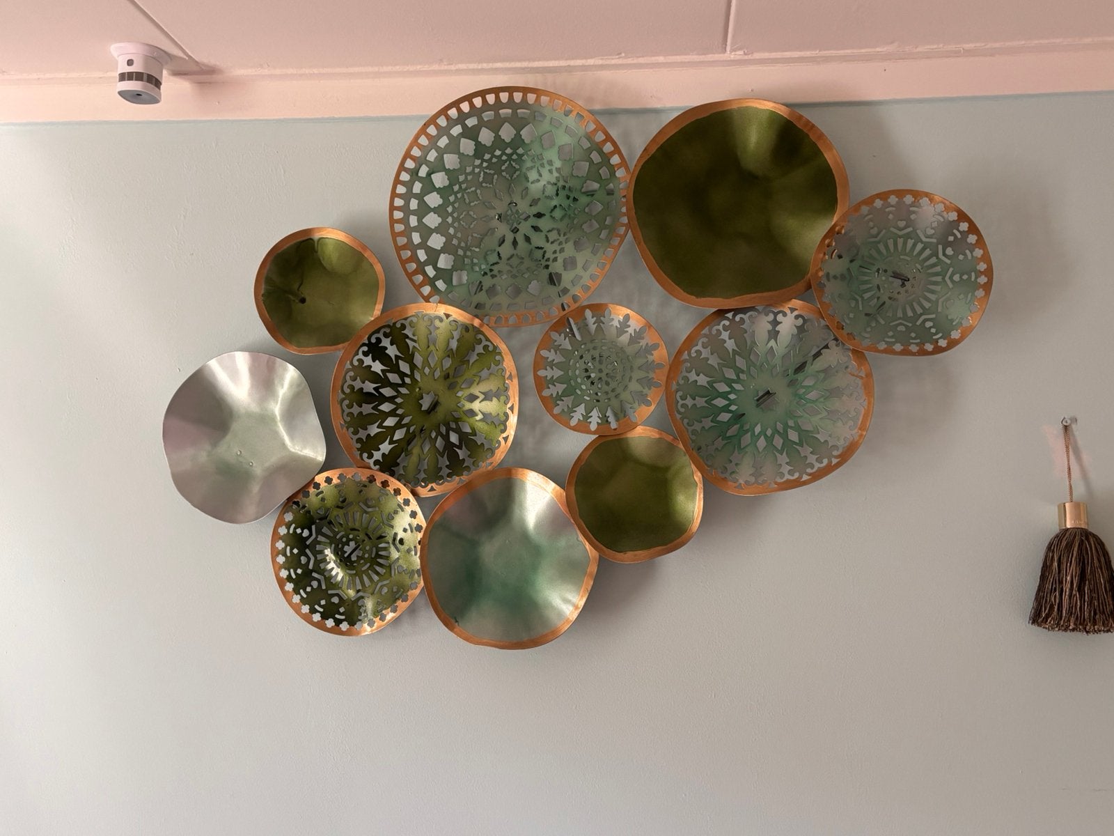 Leuke wanddecoratie met veel blauw/groene accenten, Huis en Inrichting, Woonaccessoires | Wanddecoraties, Ophalen