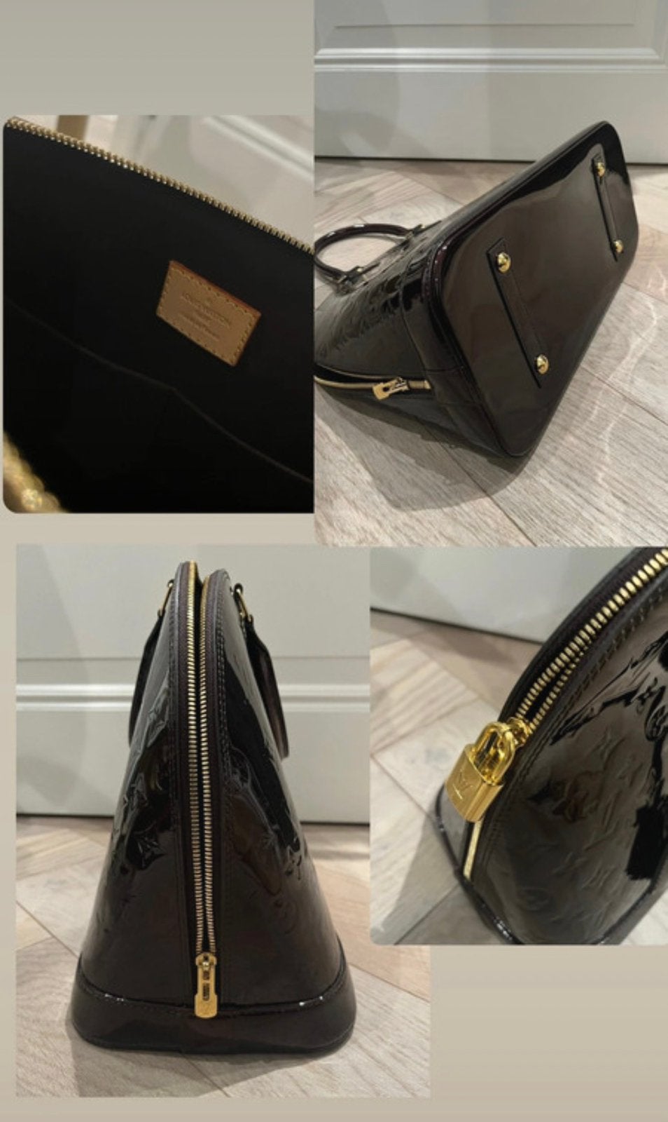 Louis vuitton alma GM, Ophalen of Verzenden, Zo goed als nieuw, Bruin, Handtas