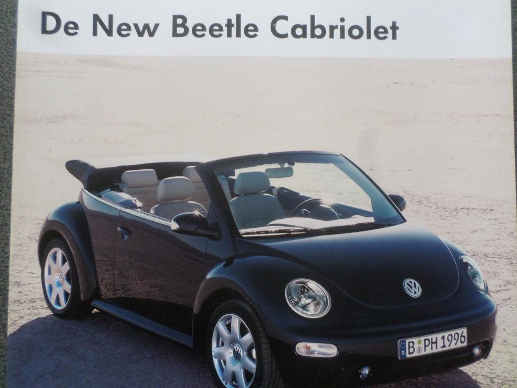 Volkswagen VW Beetle Cabrio Brochure, Ophalen of Verzenden, Zo goed als nieuw, Volkswagen
