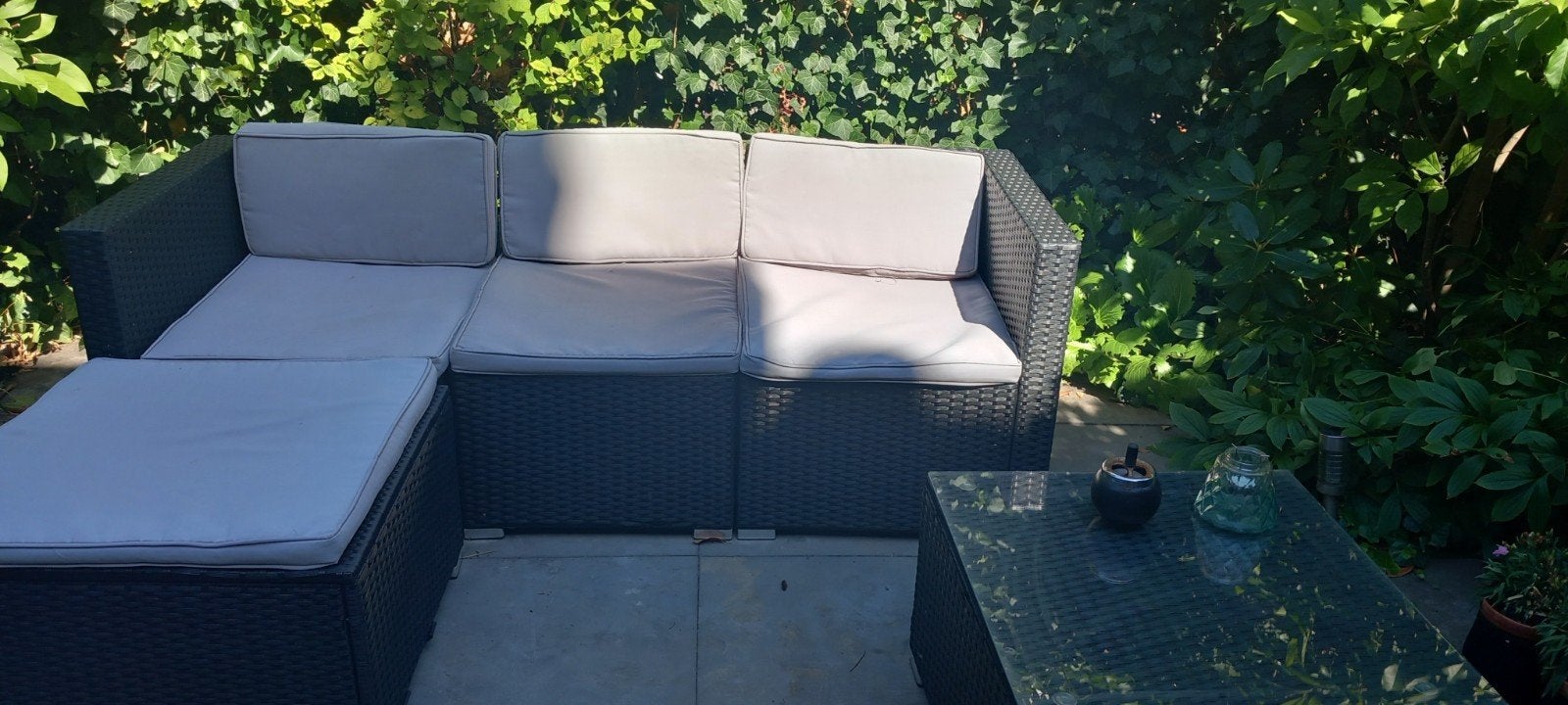 loungebank, Ophalen, 4 zitplaatsen, Gebruikt, Loungeset