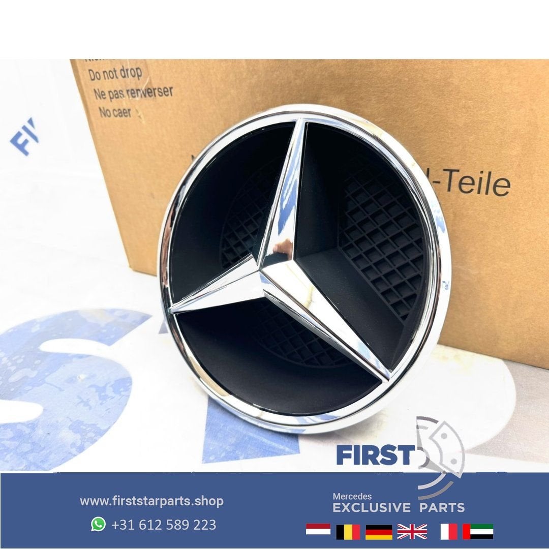 Mercedes AMG STER LOGO GLANS CHROOM W176 W177 W205 W117 W118, Gebruikt, -, Ophalen of Verzenden, -