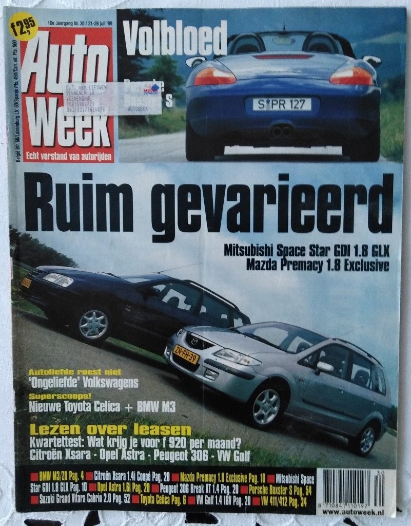 Autoweek nr.30 - juli 1999, Ophalen of Verzenden, Gelezen, Algemeen