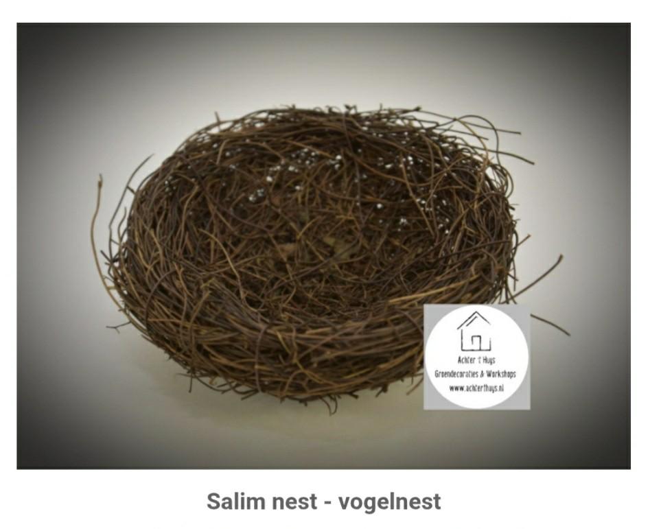 Salim nest - vogelnest - nestje - voorjaar- pasen - krans, Huis en Inrichting, Woonaccessoires | Kransen, Nieuw, Ophalen of Verzenden