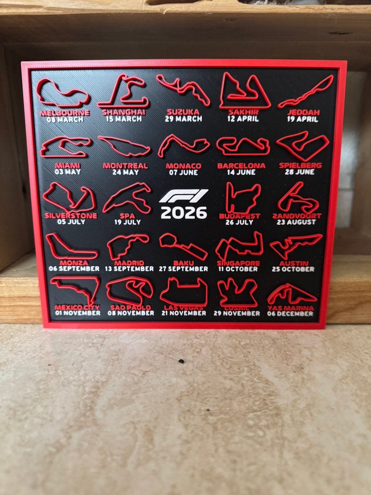 Formule 1 2026 kaart, Ophalen of Verzenden, Nieuw, Formule 1