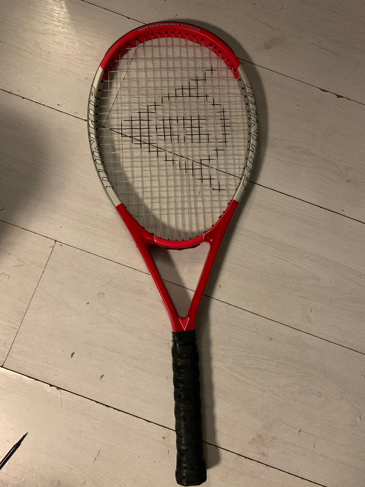 Dunlop Tour Performance Titanium Tennisracket, Gebruikt, Ophalen of Verzenden, Racket, L3