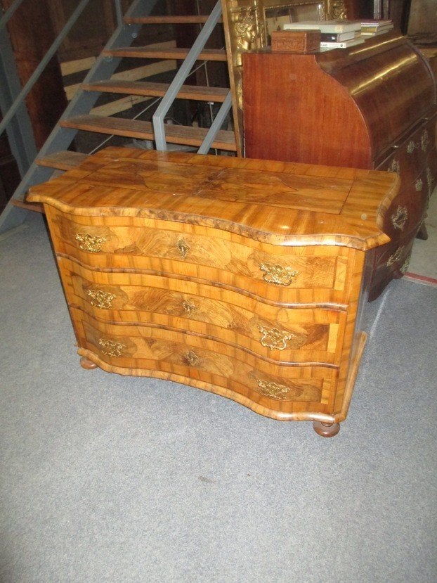 Oer 07627 ANTIEKE 18e eeuwse Zuid-Duitse Barok commode, Ophalen