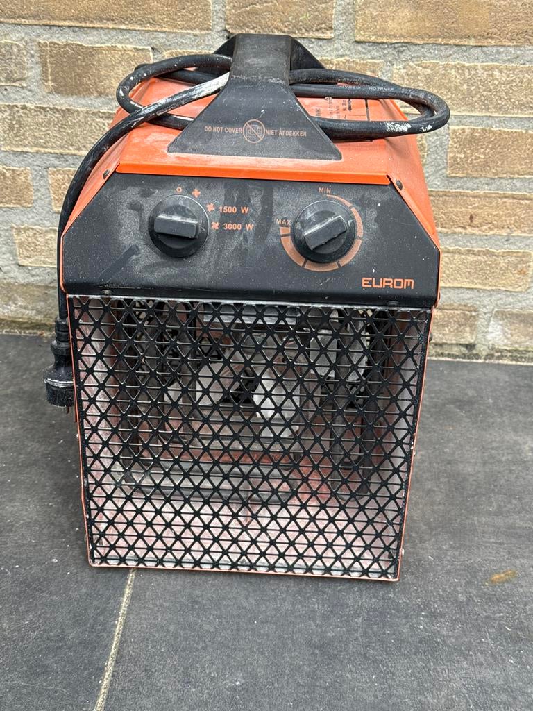 Eurom elektrische kachel 1500W/3000W, Gebruikt, Minder dan 30 cm, Kachel, Minder dan 60 cm