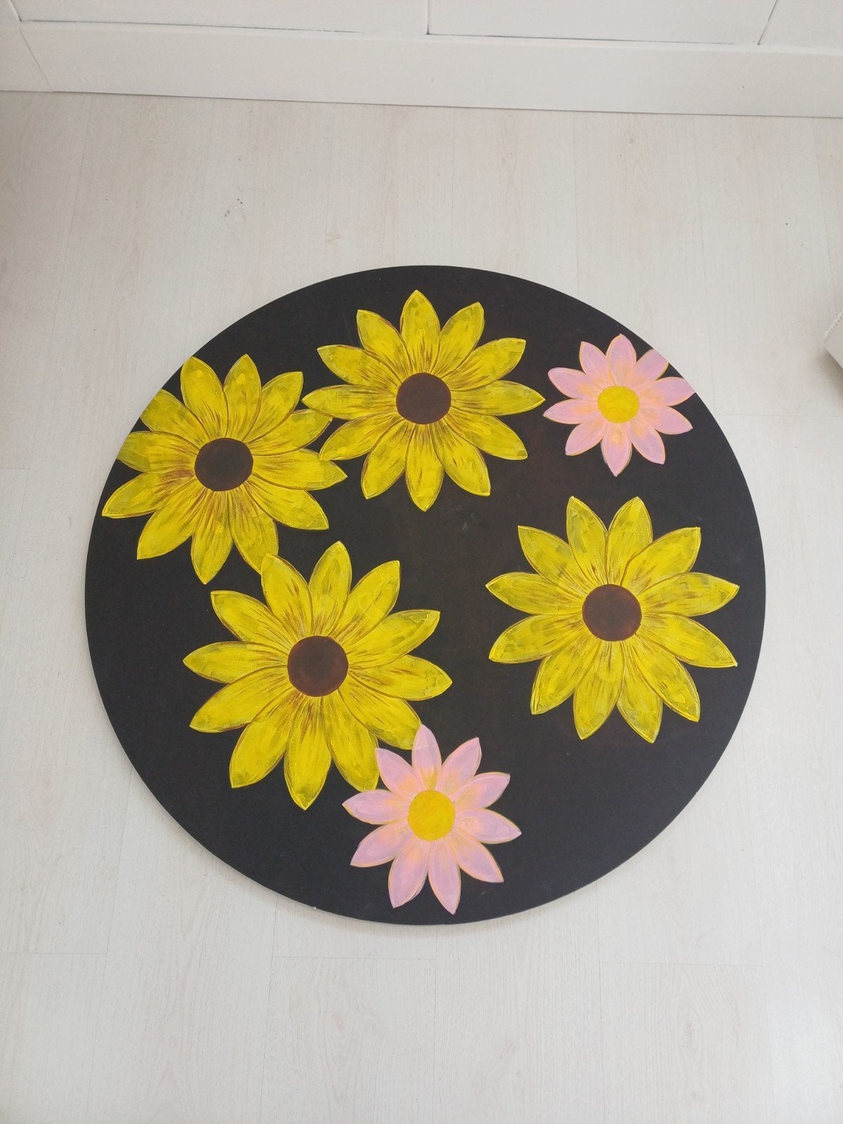 schildering met bloemen, Ophalen of Verzenden