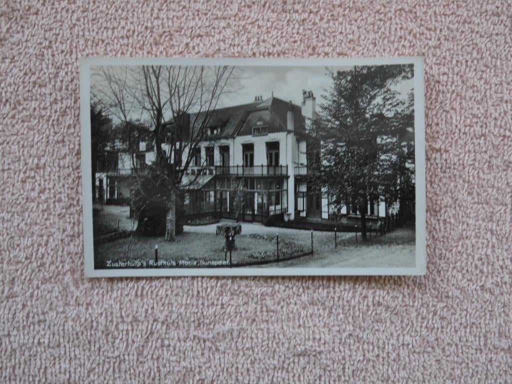 Nunspeet , Zusterhulp Rusthuis Moria., Ophalen of Verzenden, 1920 tot 1940, Ongelopen, Gelderland