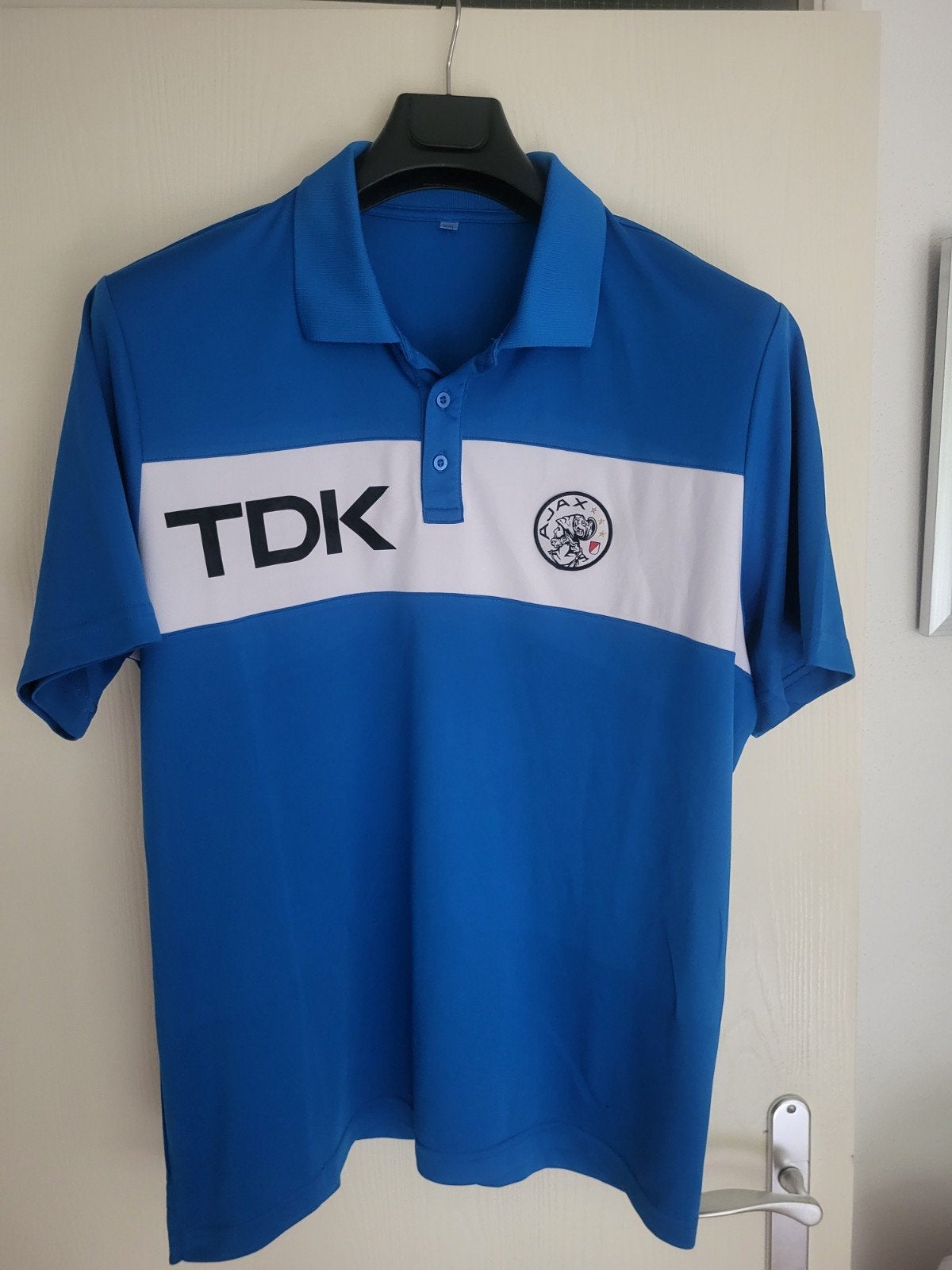Blauw TDK Ajax Polo Shirt Maat XXL, Niet bekend, Blauw, Tdk, Overige maten