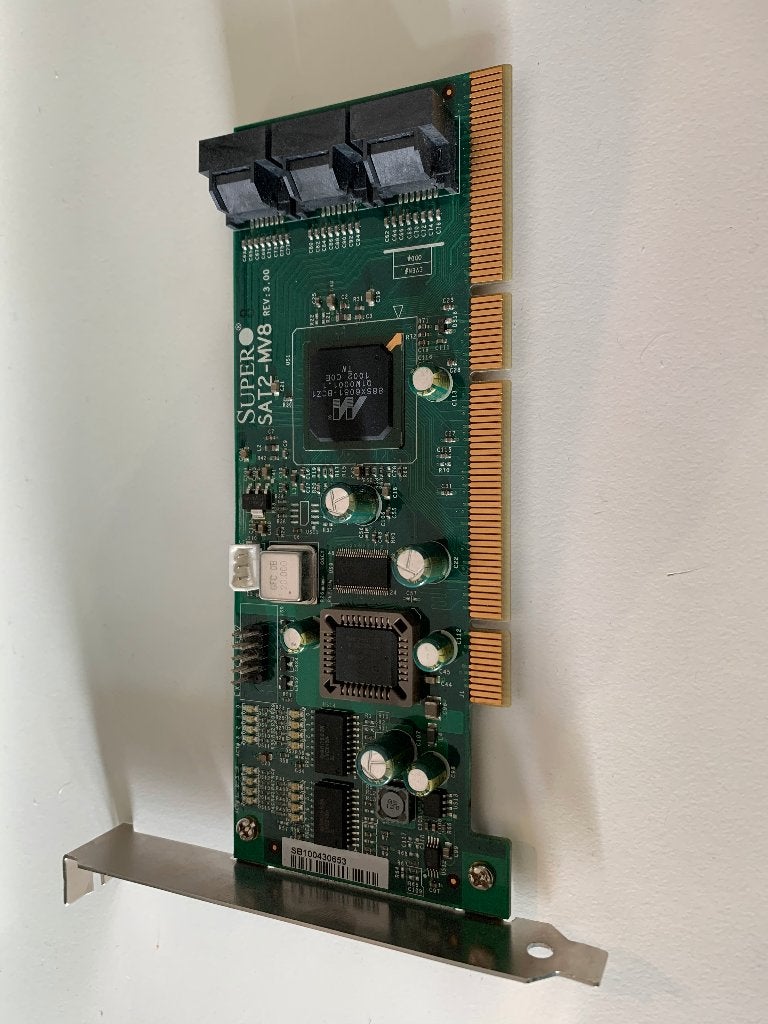 Supermicro AOC-SAT2-MV8 PCI-X 133MHz SATA 8PORT HBA, Ophalen of Verzenden, Gebruikt