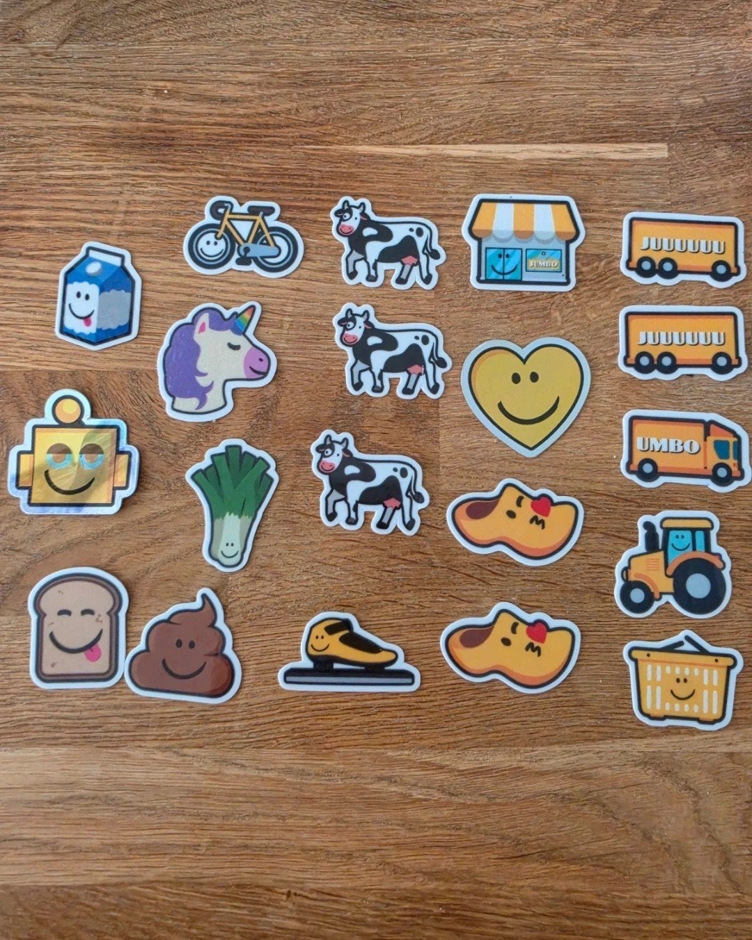 jumbo herplakbare stickers (smileys), Ophalen of Verzenden, Zo goed als nieuw, Meerdere stickers