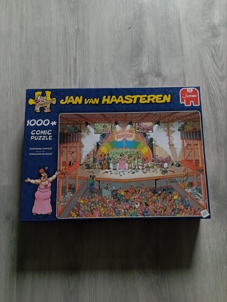 Jan van Haasteren Eurosong Contest, Ophalen of Verzenden, 500 t/m 1500 stukjes, Zo goed als nieuw, Legpuzzel