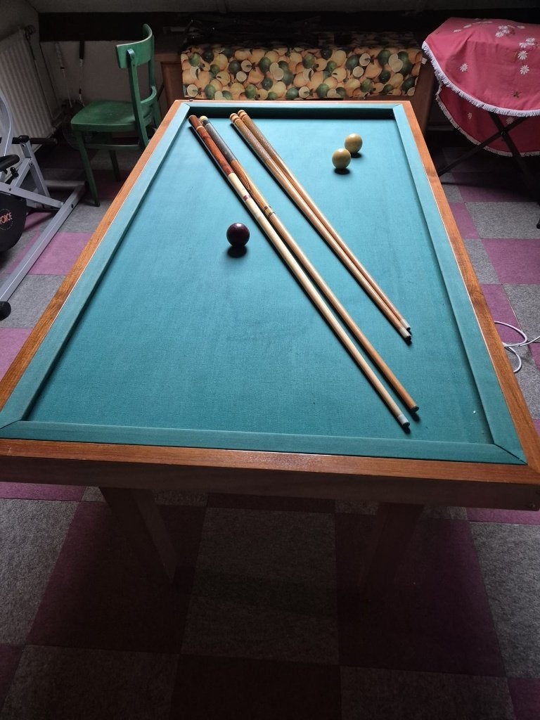 Biljarttafel met accessoires, Ophalen, Gebruikt, Biljarttafel