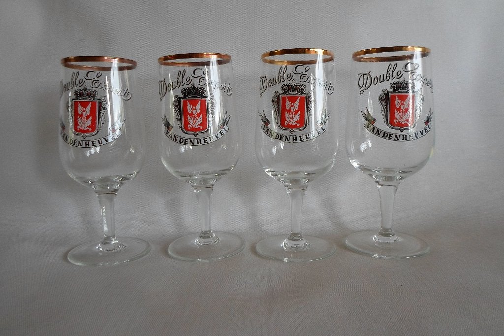 Double Export Van Den Heuvel Bierglas Vintage, Ophalen of Verzenden, Zo goed als nieuw, Glas of Glazen, Overige merken