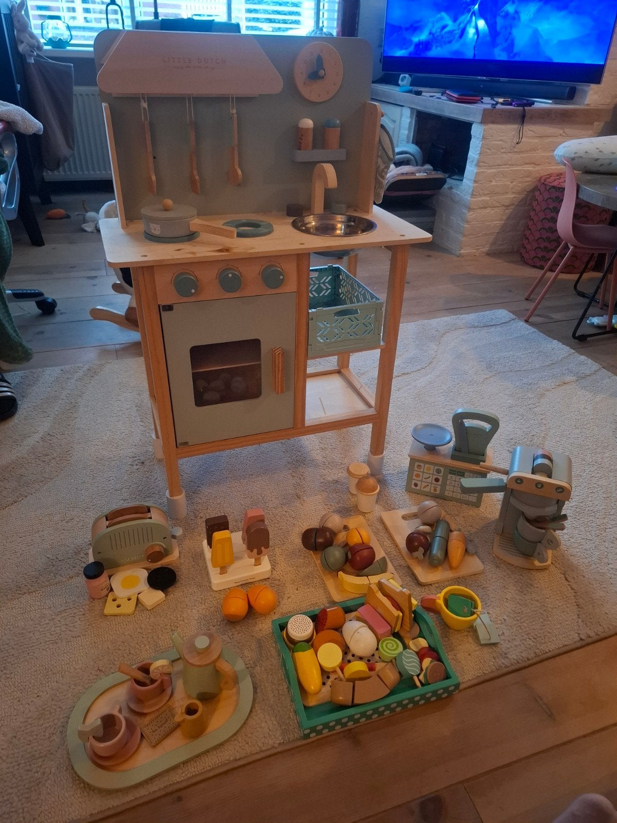 Little Dutch houten keuken met veel accessoires, Kinderen en Baby's, Ophalen, Gebruikt, Overige typen