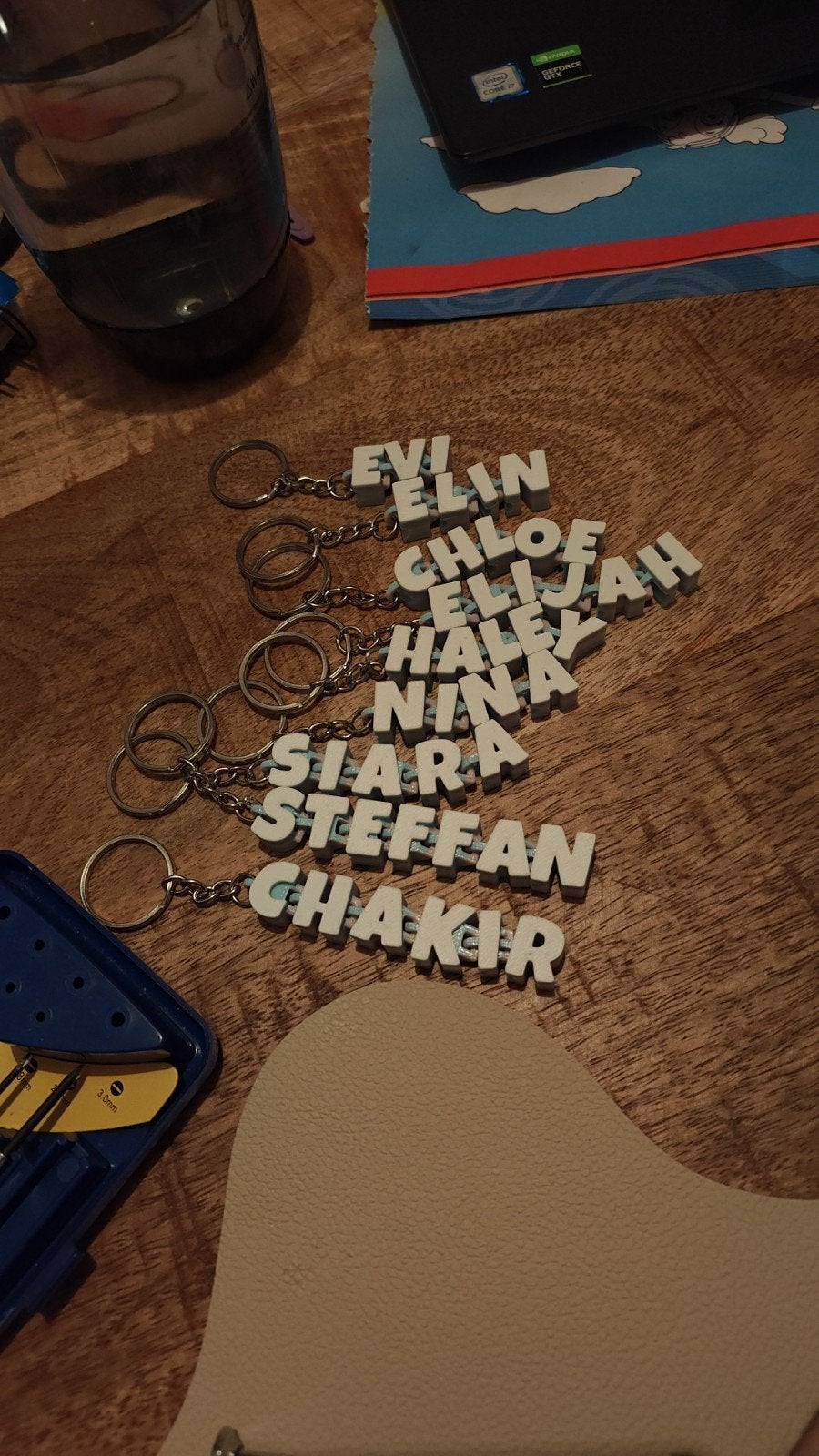 Gepersonaliseerde Sleutelhanger met Naam / Articulated /flex, Ophalen of Verzenden, Nieuw