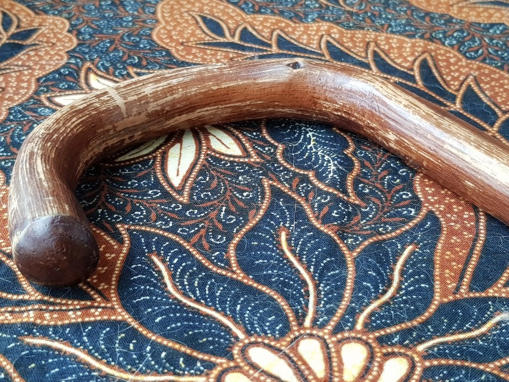 Mooie antieke Engelse wandelstok van vruchtenhout 80,5 cm., Ophalen of Verzenden
