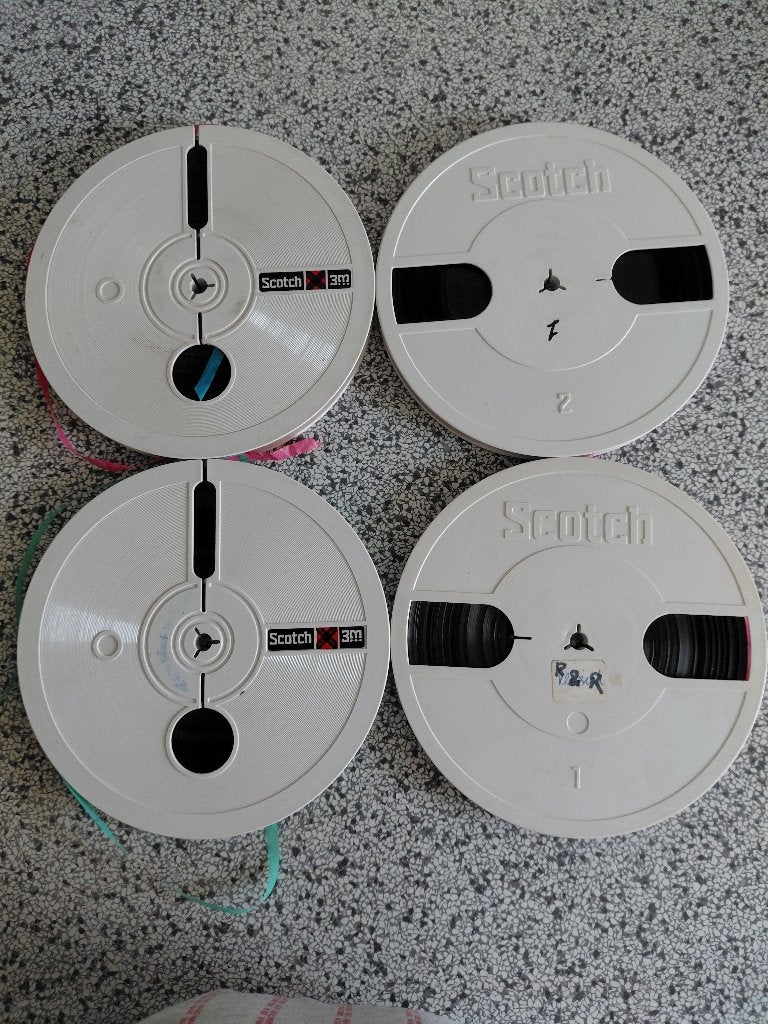 Scotch geluidsbanden-18 cm spoel in originele bewaardozen., Audio, Tv en Foto, Verzenden, Bandrecorder