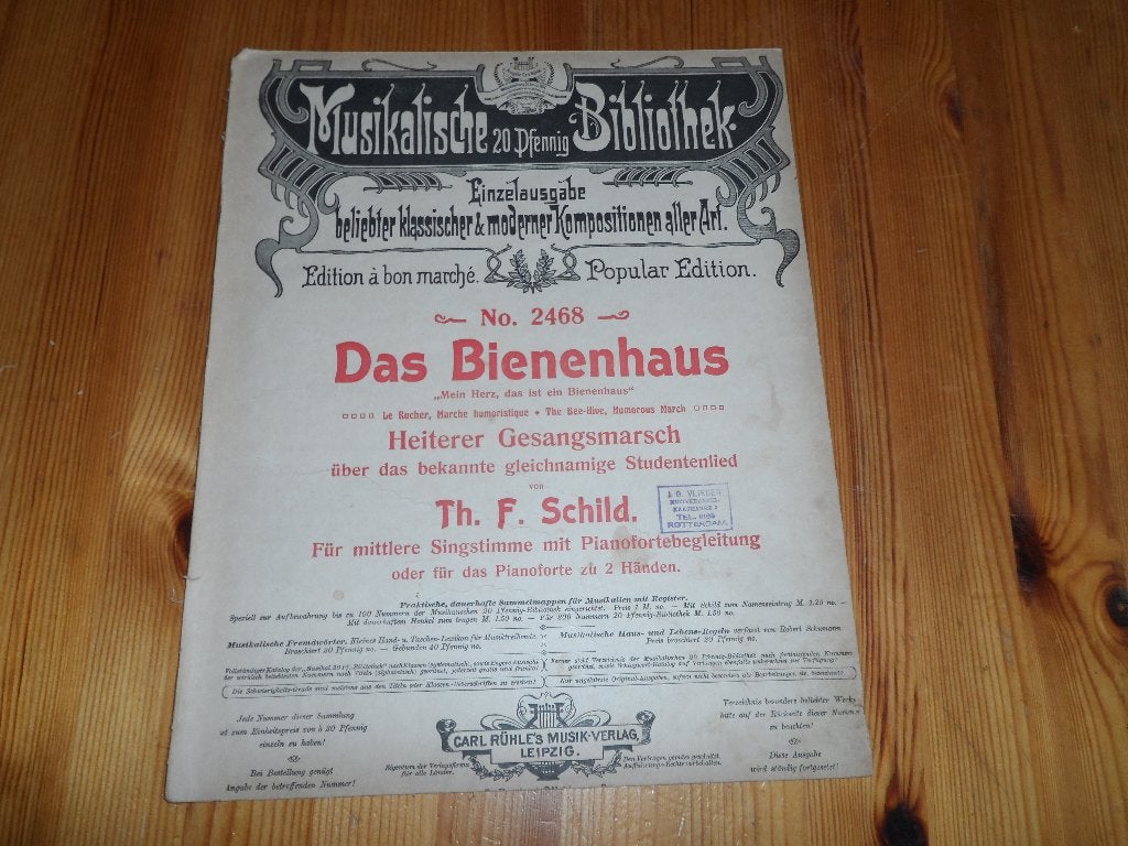 Das bienenhaus - th.f. Schild, Zang, Gebruikt, Ophalen of Verzenden, Artiest of Componist