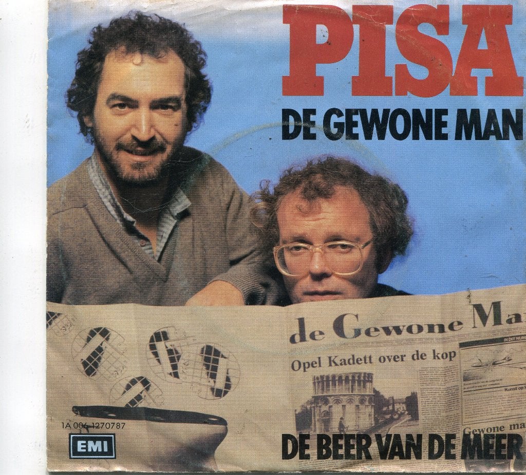 PISA  -  De gewone man, Cd's en Dvd's, Gebruikt, 7 inch, Nederlandstalig, Fotohoes
